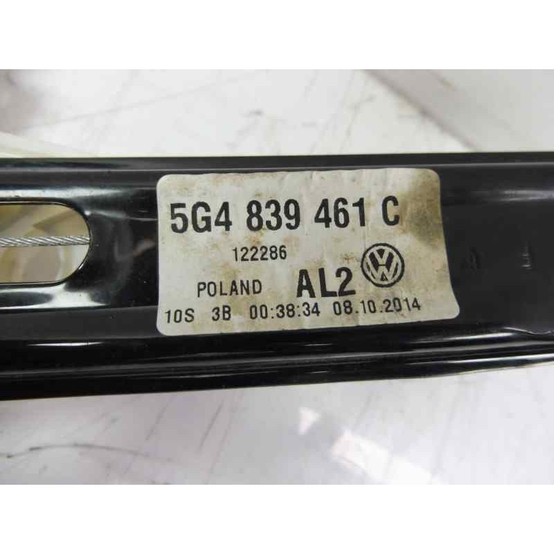 Recambio de elevalunas trasero izquierdo para volkswagen golf vii lim. sport by r-line bluemotion referencia OEM IAM 5G4839461C 