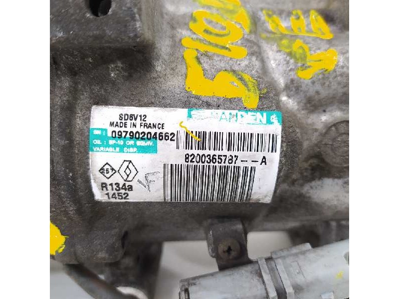 Recambio de compresor aire acondicionado para renault clio iii confort expression referencia OEM IAM 8200365787A  