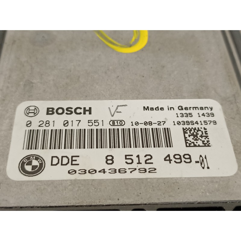 Recambio de centralita motor uce para bmw x1 (e84) 2.0 turbodiesel cat referencia OEM IAM 8512499 0281017551 