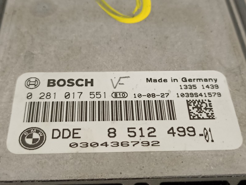 Recambio de centralita motor uce para bmw x1 (e84) 2.0 turbodiesel cat referencia OEM IAM 8512499 0281017551 