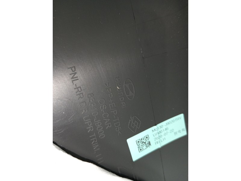 Recambio de guarnecido puerta trasera izquierda para hyundai kona klass hybrid 2wd referencia OEM IAM 83310J9000  