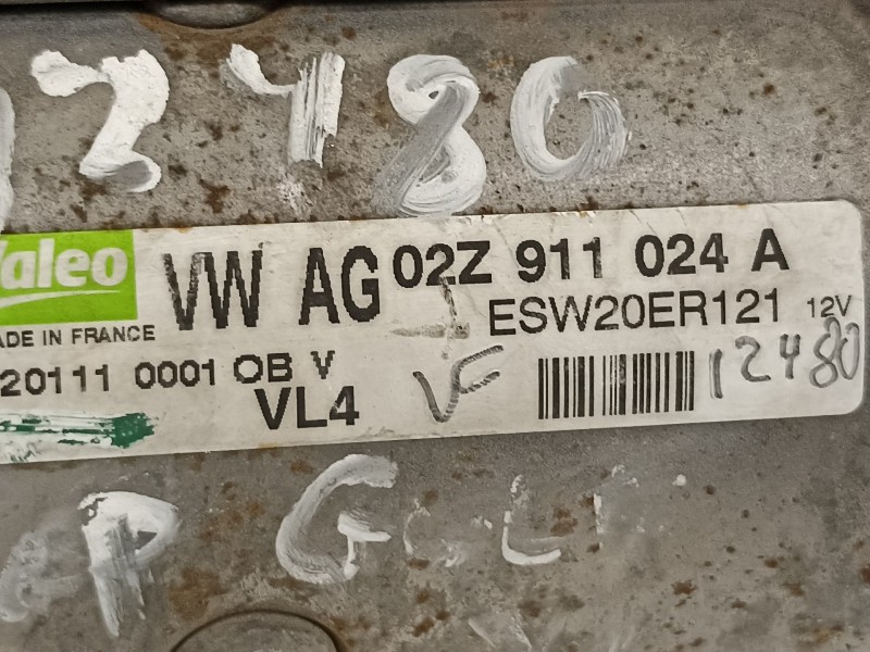 Recambio de motor arranque para volkswagen golf vi (5k1) advance bluemotion referencia OEM IAM 02Z911024A  