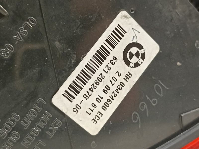 Recambio de piloto trasero derecho para bmw x1 (e84) 2.0 turbodiesel cat referencia OEM IAM 63212992478  