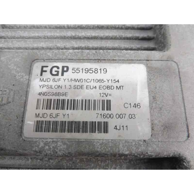 Recambio de centralita motor uce para lancia ypsilon (101) 1.3 16v multijet platino referencia OEM IAM 55195819  