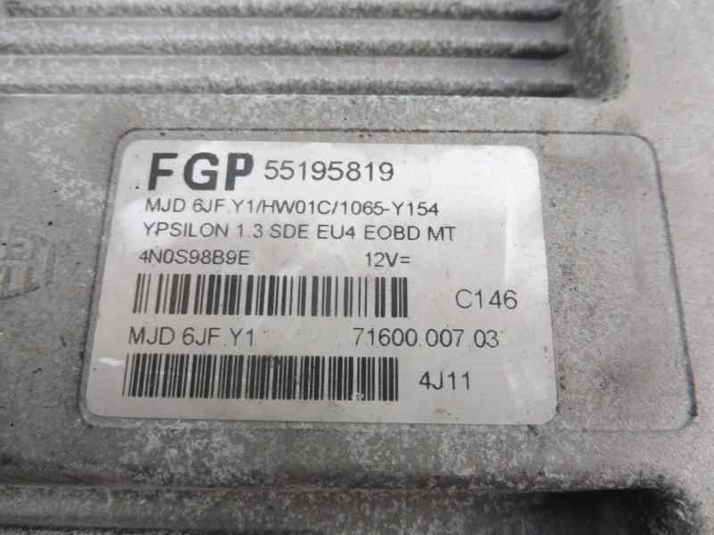 Recambio de centralita motor uce para lancia ypsilon (101) 1.3 16v multijet platino referencia OEM IAM 55195819  