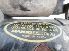 Recambio de motor arranque para kia sportage suv ls (2-ptas.) referencia OEM IAM 0K90018400 MC109028  2