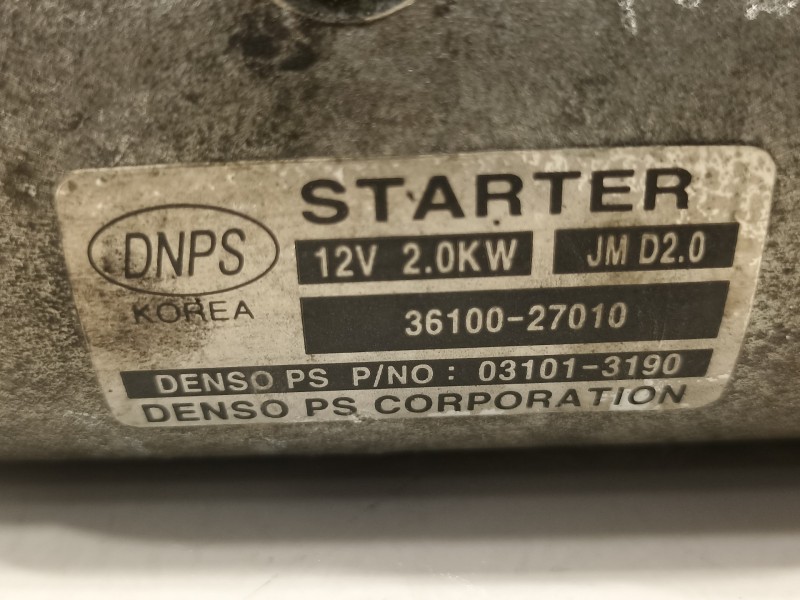 Recambio de motor arranque para kia carens (un) concept referencia OEM IAM 3610027010  