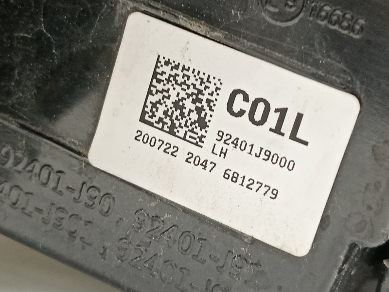 Recambio de piloto trasero izquierdo para hyundai kona klass hybrid 2wd referencia OEM IAM 92401J9000  