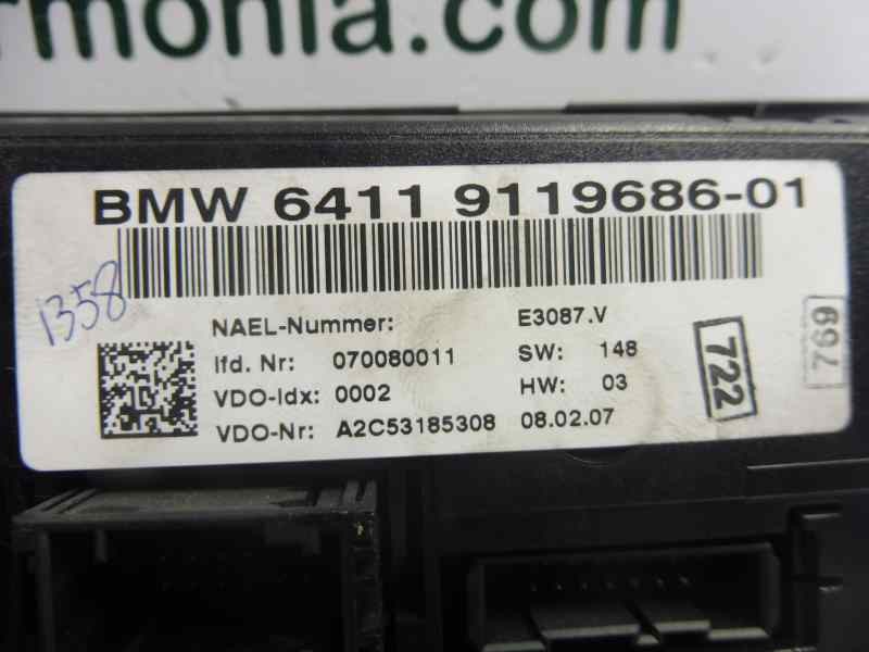 Recambio de mando climatizador para bmw serie 3 berlina (e90) 320d referencia OEM IAM 6411911968601 A2C53185308 