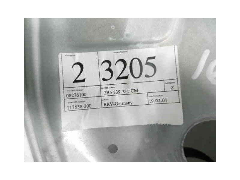 Recambio de elevalunas trasero izquierdo para volkswagen passat berlina (3b3) advance referencia OEM IAM 3B5839751CM 3B5839755C 