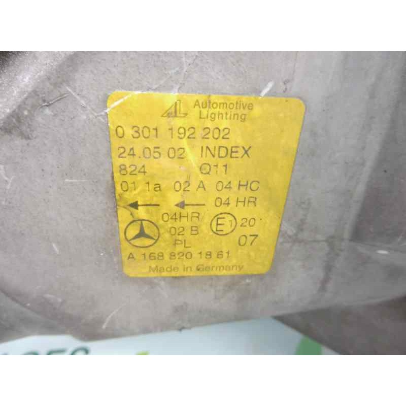 Recambio de faro derecho para mercedes-benz clase a (w168) 170 cdi (168.009) referencia OEM IAM 0301192202 1688201861 