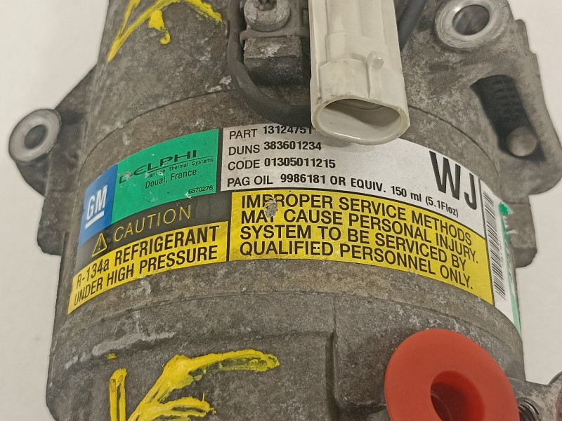 Recambio de compresor aire acondicionado para opel astra gtc enjoy referencia OEM IAM 13124751  