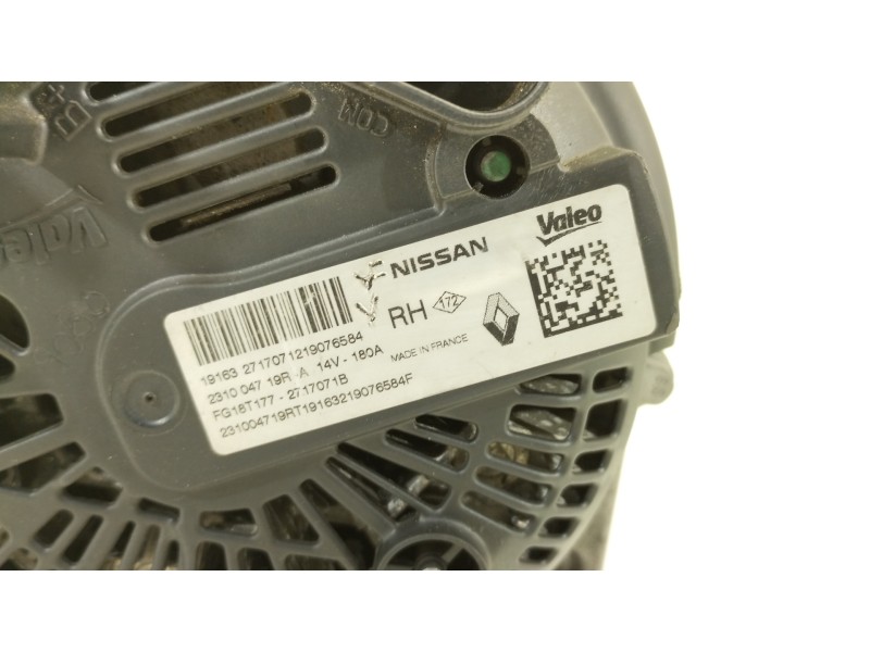 Recambio de alternador para renault megane iv sport tourer referencia OEM IAM 231004719R FG18T177 2717071B