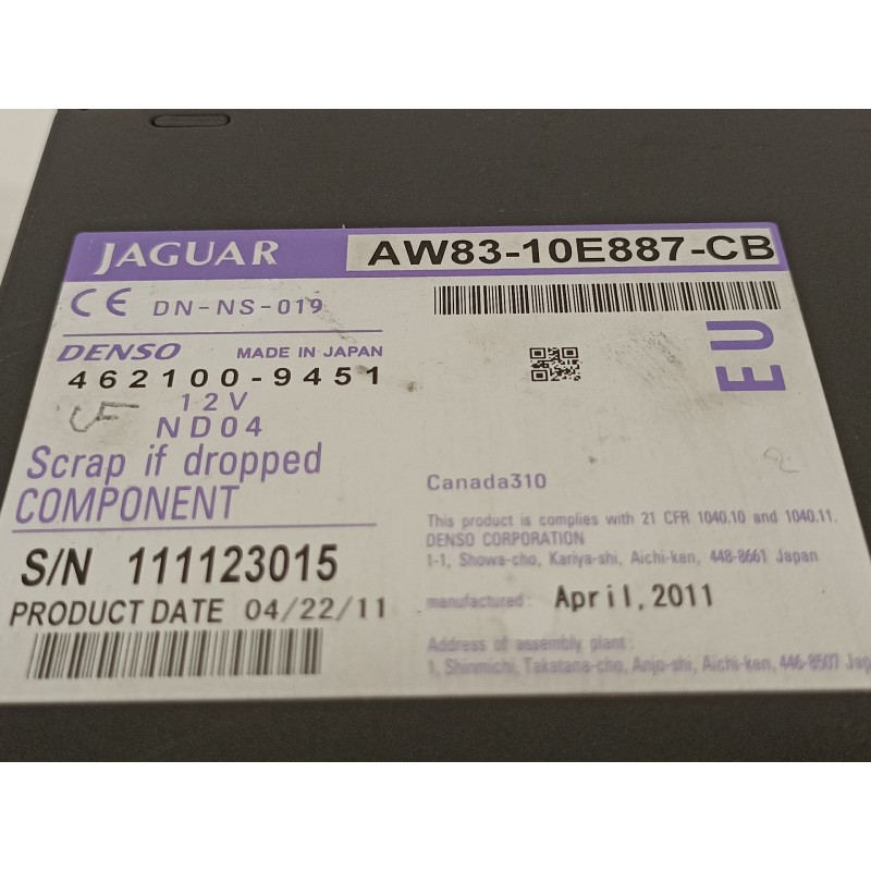 Recambio de sistema audio / radio cd para jaguar xf 3.0 v6 diesel luxury referencia OEM IAM AW8310E887CB 4621009451 