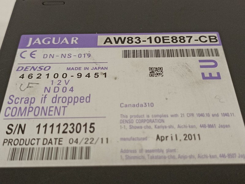Recambio de sistema audio / radio cd para jaguar xf 3.0 v6 diesel luxury referencia OEM IAM AW8310E887CB 4621009451 