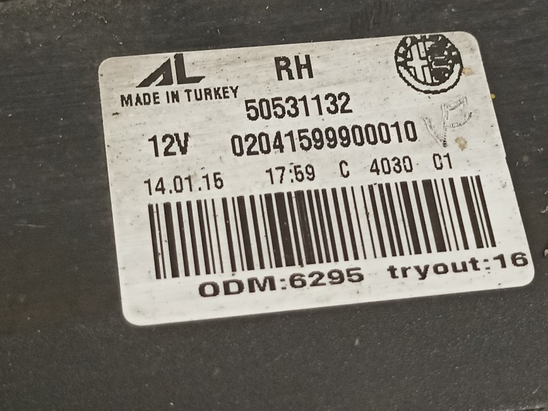 Recambio de piloto trasero derecho en porton para alfa romeo giulietta (191) sprint referencia OEM IAM 50531132  