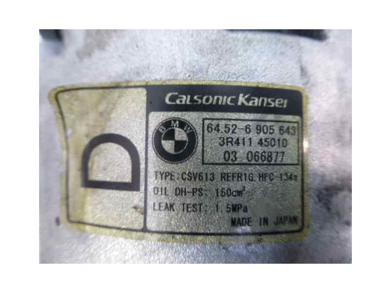 Recambio de compresor aire acondicionado para bmw serie 3 compact (e46) 320td referencia OEM IAM 64526905643 4472208027 