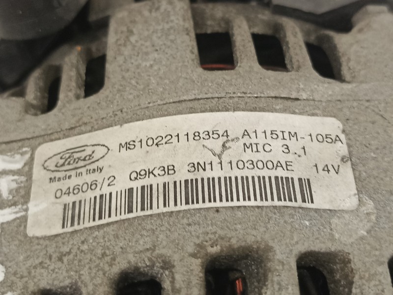 Recambio de alternador para ford focus berlina (cap) ambiente (d) referencia OEM IAM 3N110300AE Q9K3B3N1110300AE MS1022118354