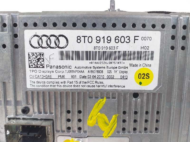 Recambio de pantalla multifuncion para audi a4 ber. (b8) básico referencia OEM IAM 8T0919603F  
