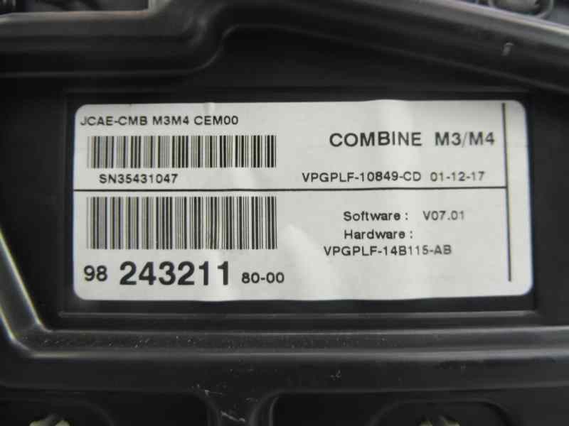 Recambio de cuadro instrumentos para citroën c-elysée exclusive referencia OEM IAM 9824321180  