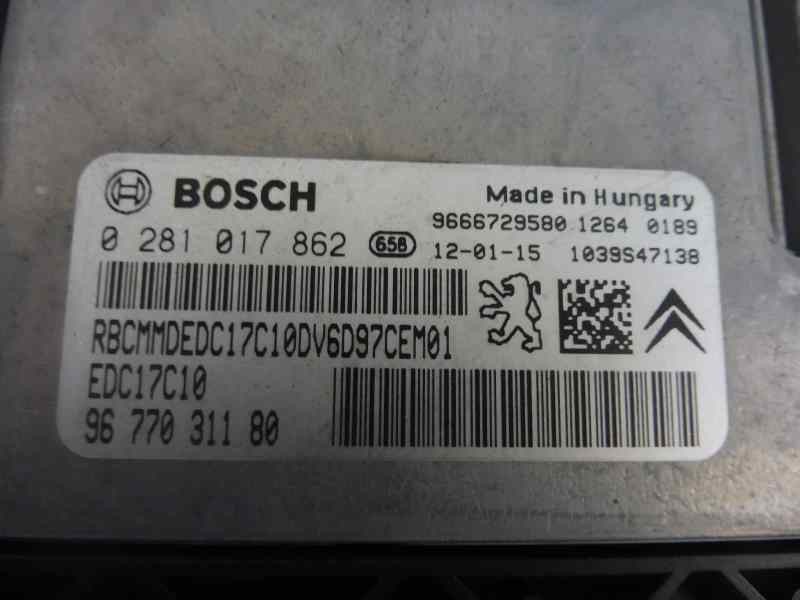 Recambio de centralita motor uce para citroën c4 lim. business referencia OEM IAM 9677031180 0281017862 9666729580