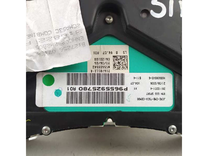 Recambio de cuadro instrumentos para peugeot 307 break/sw (s2) sw pack + referencia OEM IAM 9655925780  