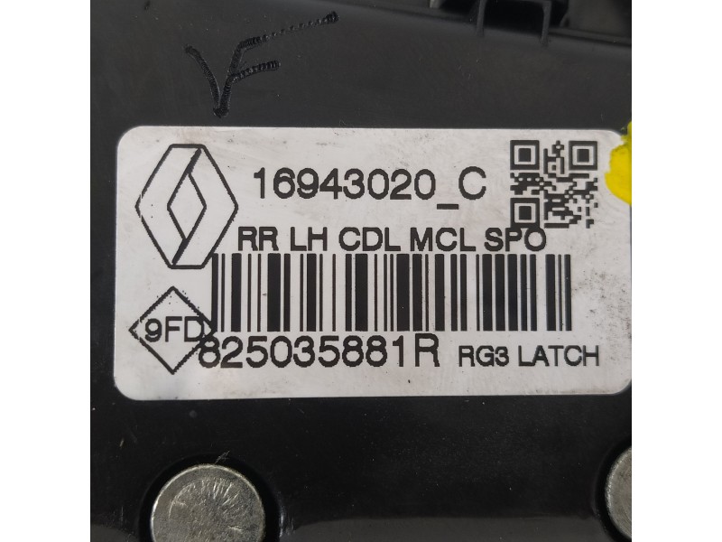 Recambio de cerradura puerta trasera izquierda para renault megane iv sport tourer referencia OEM IAM 825035881R 16943020C 