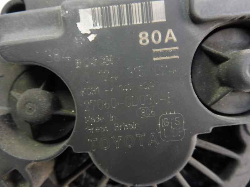Recambio de alternador para toyota avensis berlina (t25) 1.8 sol sedán (4-ptas.) referencia OEM IAM 270600D030 0124315024 