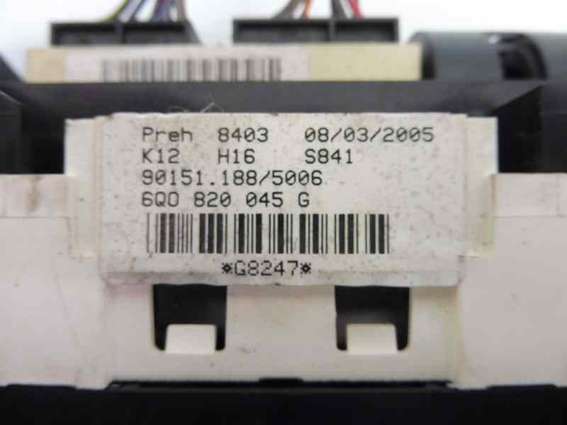 Recambio de mando calefaccion / aire acondicionado para volkswagen fox (5z1) básico referencia OEM IAM 6Q0820045G  