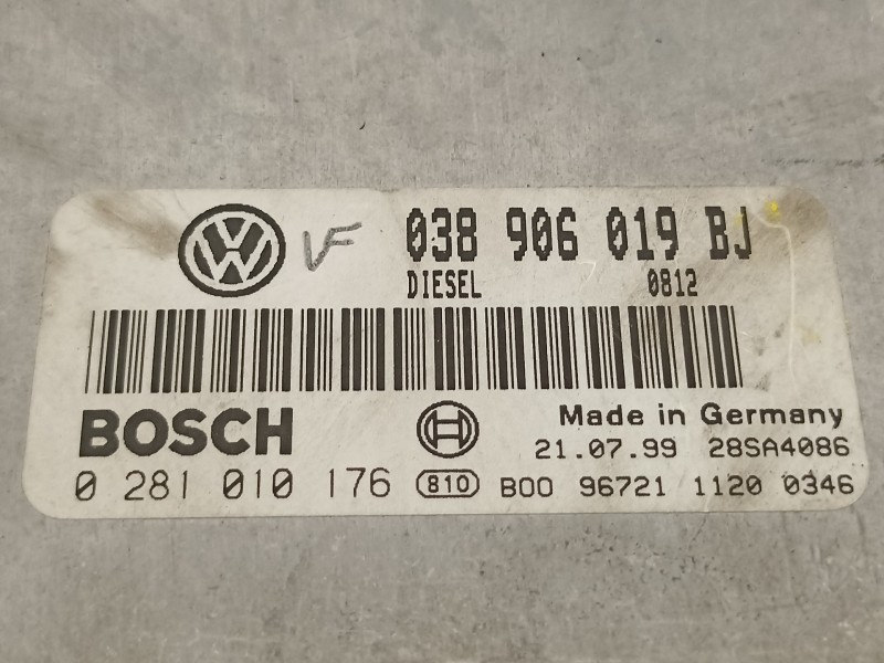 Recambio de centralita motor uce para volkswagen passat berlina (3b2) comfortline referencia OEM IAM 038906019BJ  