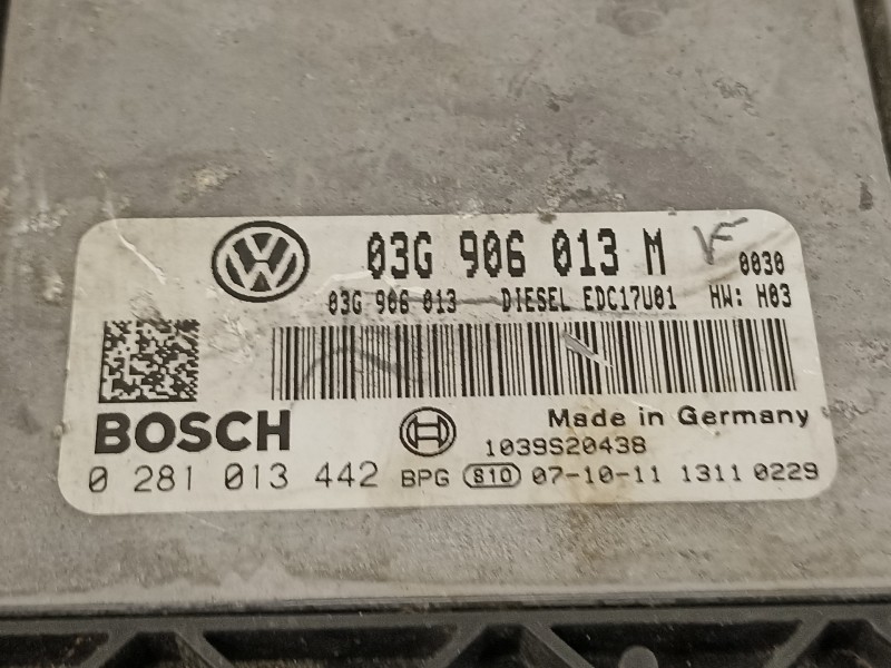 Recambio de centralita motor uce para skoda fabia (5j2 ) sport referencia OEM IAM 03G906013M 0281013442 