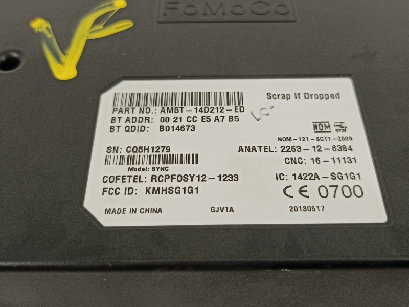 Recambio de modulo electronico para ford focus lim. (cb8) trend referencia OEM IAM AM5T14D212ED  