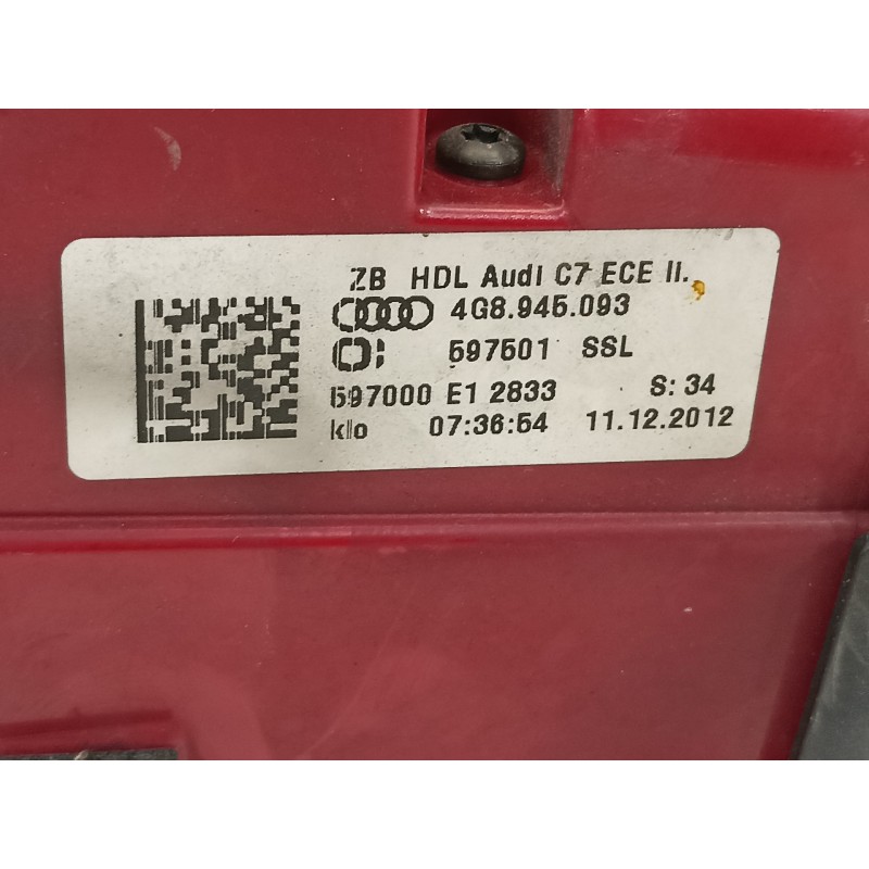 Recambio de piloto trasero izquierdo en porton para audi a7 sportback (4ga) 3.0 tdi clean diesel quattro referencia OEM IAM 4G89