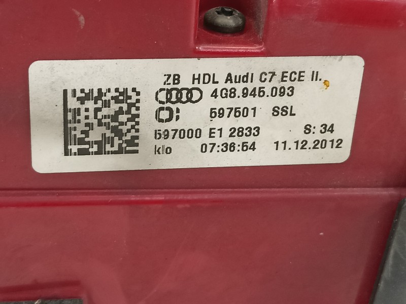 Recambio de piloto trasero izquierdo en porton para audi a7 sportback (4ga) 3.0 tdi clean diesel quattro referencia OEM IAM 4G89