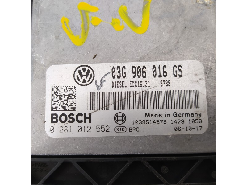 Recambio de centralita motor uce para skoda superb (3u4) collection referencia OEM IAM 03G906016GS 0281012552 