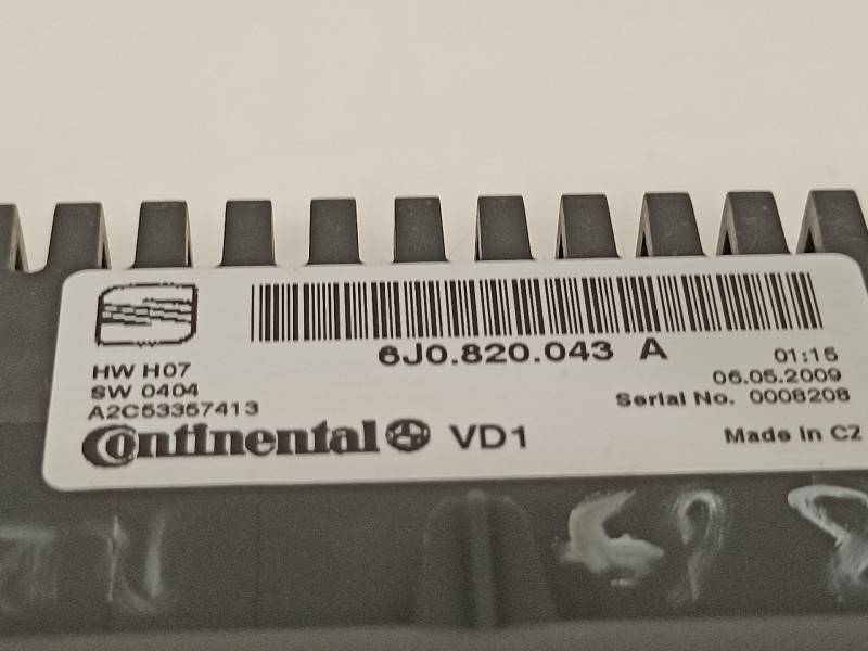 Recambio de mando climatizador para seat ibiza (6j5) reference referencia OEM IAM 6J0820043A  