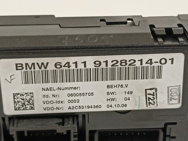 Recambio de mando climatizador para bmw serie 3 berlina (e90) 320d referencia OEM IAM 64119128214  