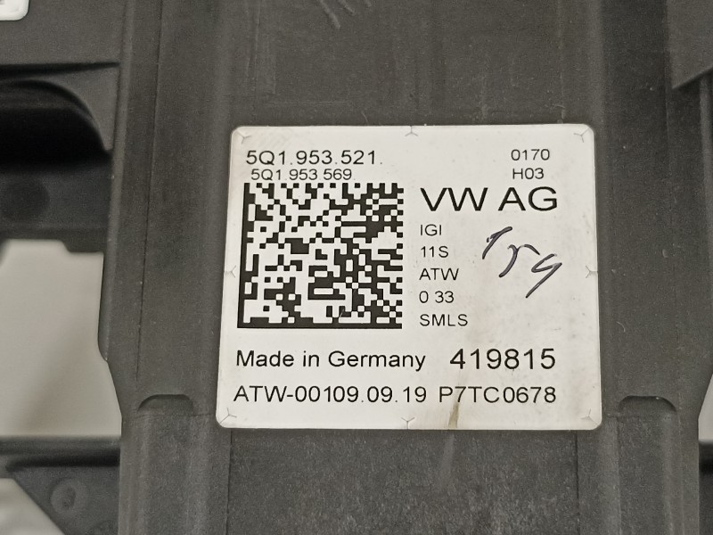 Recambio de mando intermitentes para volkswagen t-roc advance referencia OEM IAM 5Q1953521 5Q1953502AA 