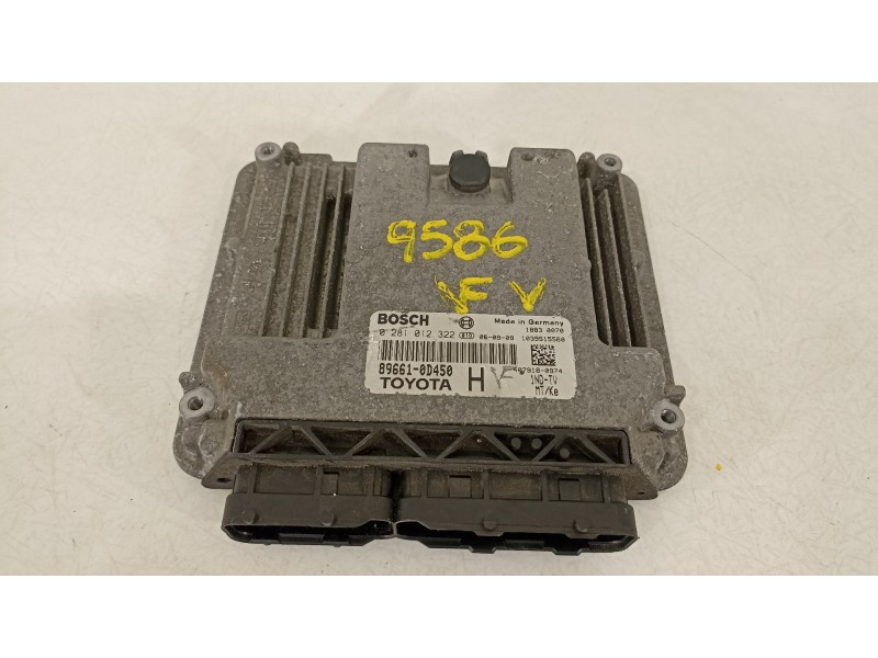 Recambio de centralita motor uce para toyota yaris (ksp9/scp9/nlp9) básico referencia OEM IAM 896610D450 0281012322 