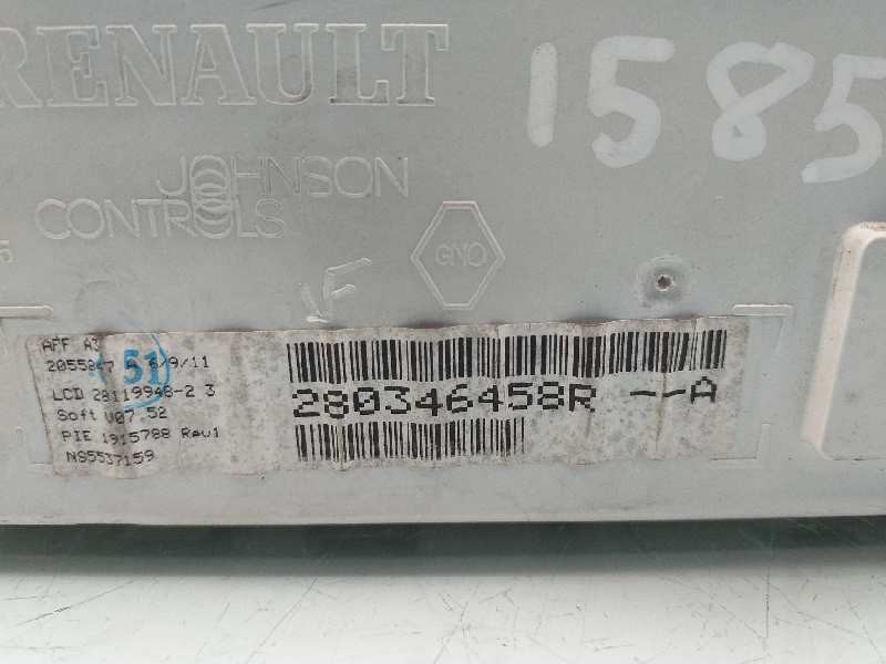 Recambio de pantalla multifuncion para renault master kasten l3h3 gka 3,5t referencia OEM IAM 280346458R  