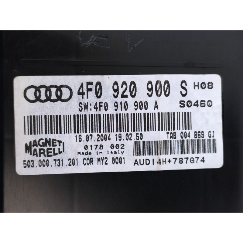 Recambio de cuadro instrumentos para audi a6 berlina (4f2) 3.0 tdi quattro (165kw) referencia OEM IAM 4F0920900S 4F0910900 