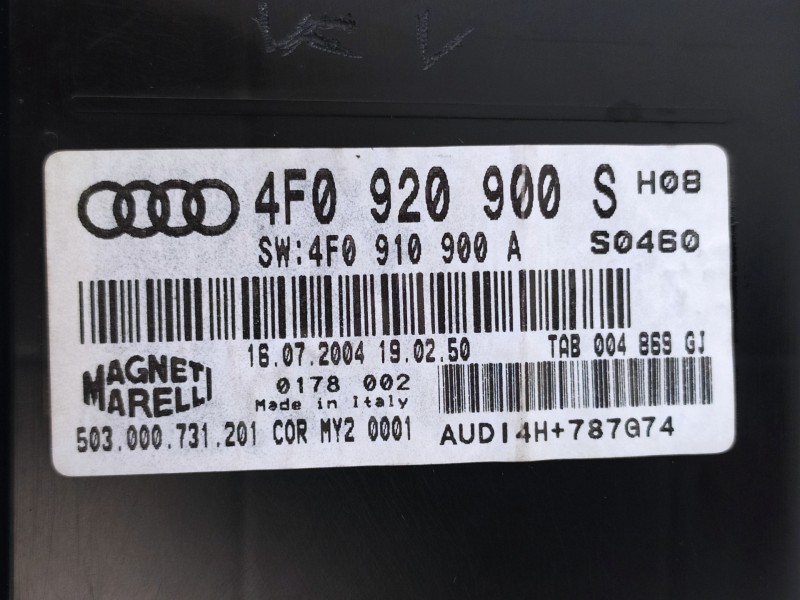 Recambio de cuadro instrumentos para audi a6 berlina (4f2) 3.0 tdi quattro (165kw) referencia OEM IAM 4F0920900S 4F0910900 