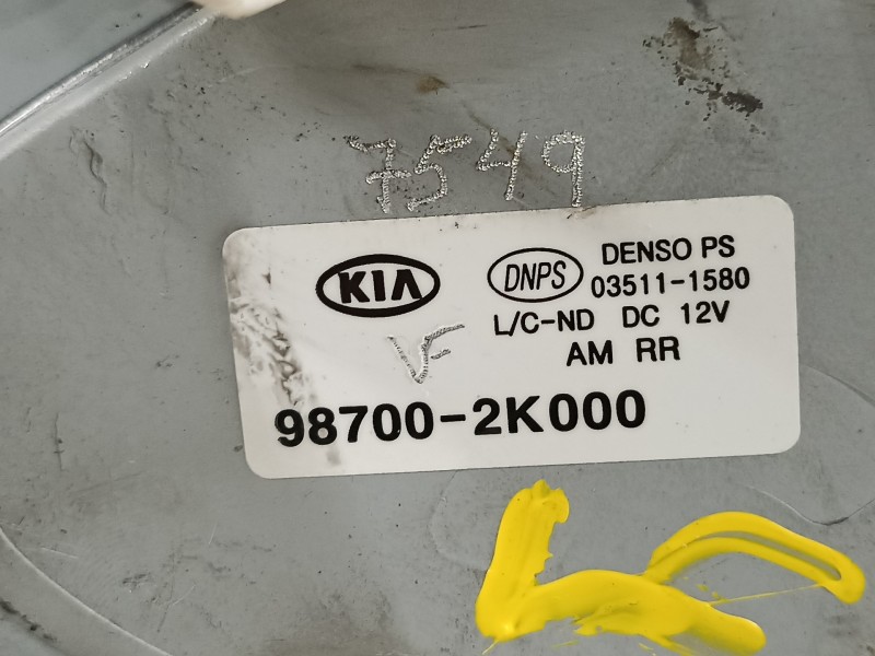 Recambio de motor limpia trasero para kia soul burner referencia OEM IAM 987102K000  