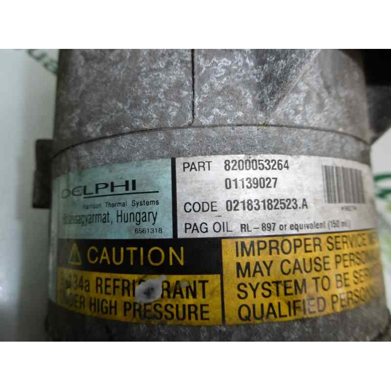 Recambio de compresor aire acondicionado para renault megane ii coupe/cabrio confort dynamique referencia OEM IAM 8200053264  