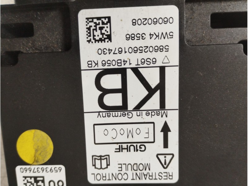 Recambio de kit airbag para ford fiesta (cbk) ambiente referencia OEM IAM VP6S6X 6S6A 6S6T