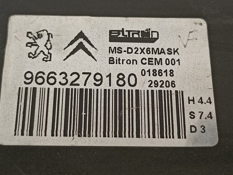 Recambio de modulo electronico para citroën c6 básico referencia OEM IAM 9663279180  