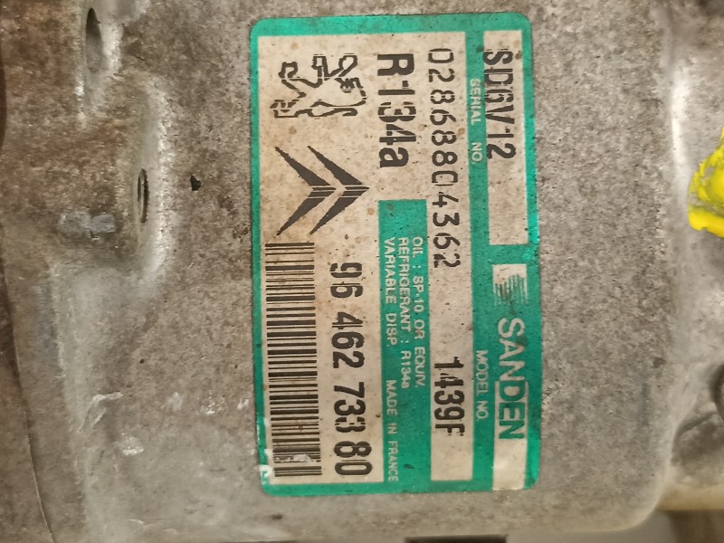 Recambio de compresor aire acondicionado para peugeot 407 st confort referencia OEM IAM 9646273380  