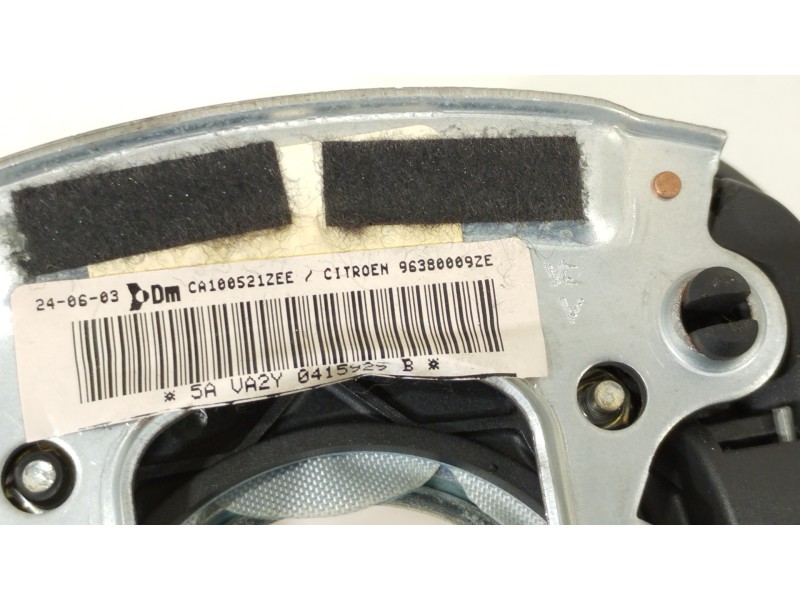 Recambio de kit airbag para citroën c3 pluriel 1.6 16v sensodrive referencia OEM IAM 9651507580 96379999ZQ 96380009ZE