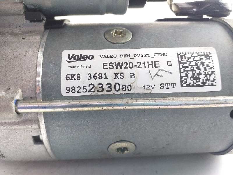 Recambio de motor arranque para peugeot 208 allure referencia OEM IAM 9825233080  