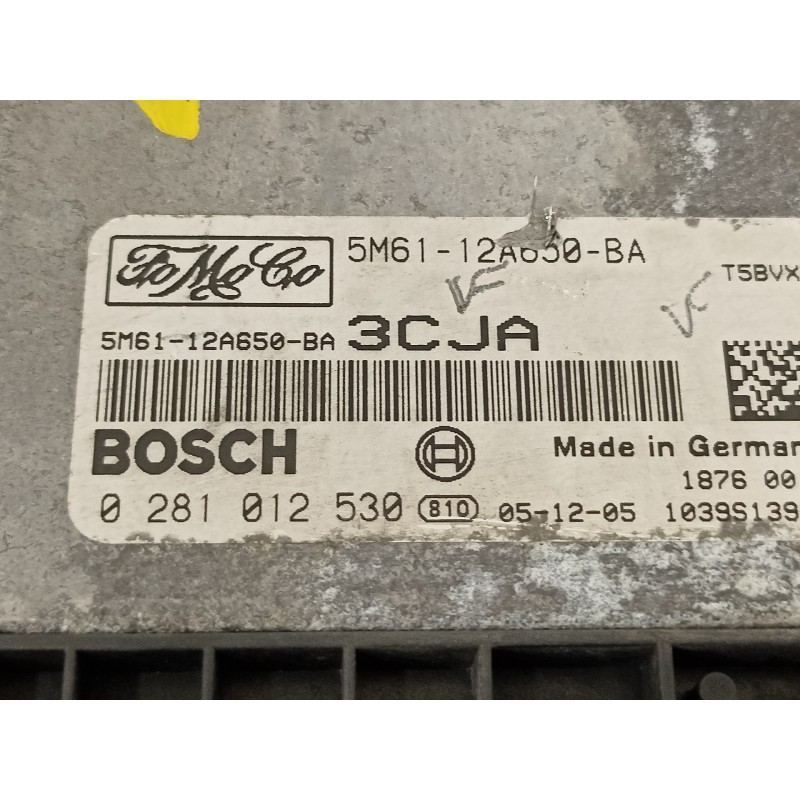 Recambio de centralita motor uce para mazda 3 berlina (bk) 1.6 crdt active referencia OEM IAM 5M6112A650BA 0281012530 